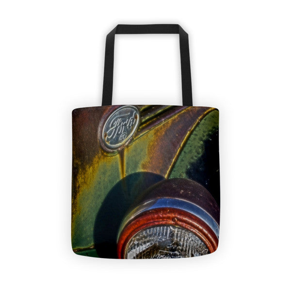 Ford Headlight Tote bag