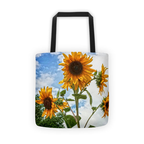 Sunflowers and Blue Tote bag