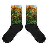Sunflower Pack - Black foot socks