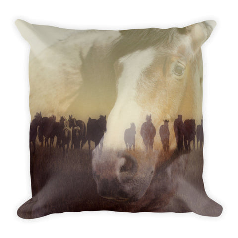 Watch Over the Last Run at Dusk Throw Pillow