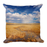 Amber Waves Of Gold Throw Pillow