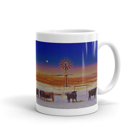 Windmill and Cows Night Feed Mug