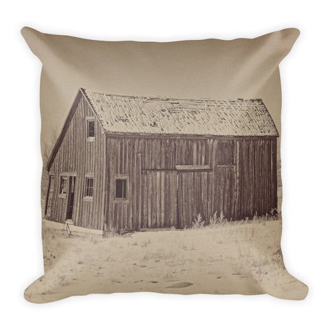Old Wood Reed's Place Throw Pillow