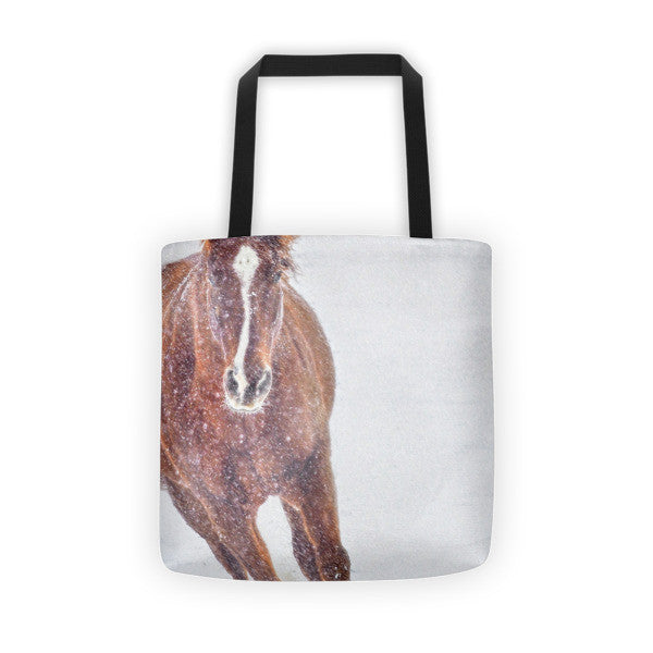 Sundancing in the Snow Tote bag