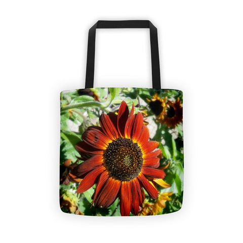 Hearts on Fire Sunflower Tote bag