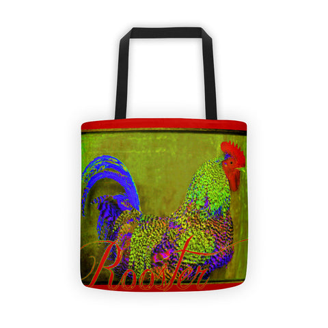 Bert the Rooster Red Tote bag