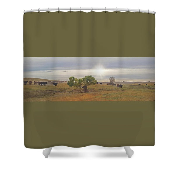 October Drive Shower Curtain