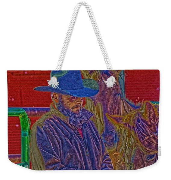 Retro Vintage Cowboy - Weekender Tote Bag