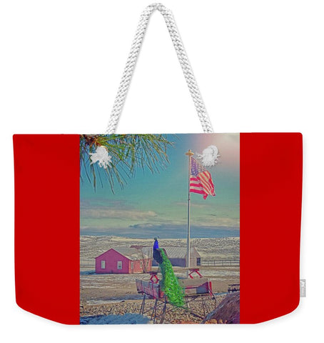Roger and The American Flag Weekender Tote bag