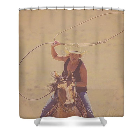 Rope 'em While They're Hot Shower Curtain