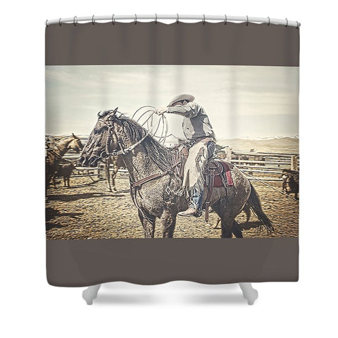 Roped and Ready Shower Curtain