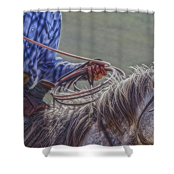 Ropin' it Rough Shower Curtain