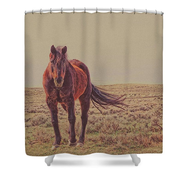 Rust And Prairie Wise Shower Curtain