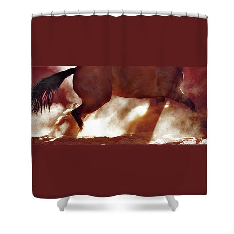 Stop and Turn Shower Curtain