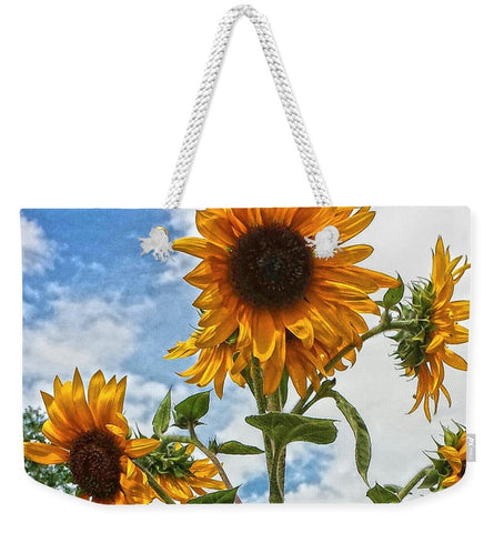 Sunflowers and Blue Weekender Tote bag