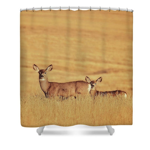Sunset Deer Shower Curtain