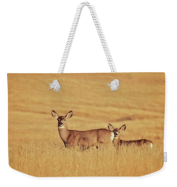 Sunset Deer Weekender Tote bag