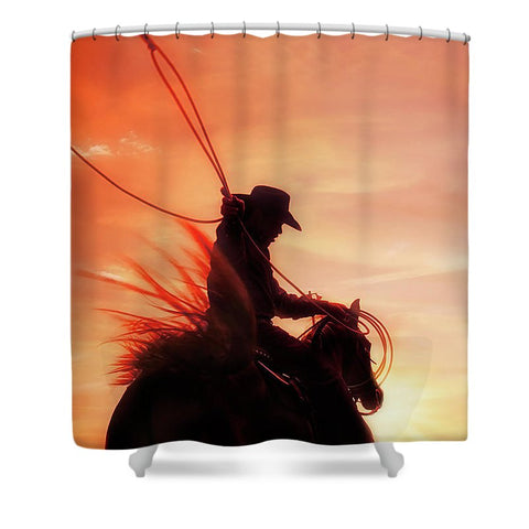 Sunset Roper Shower Curtain