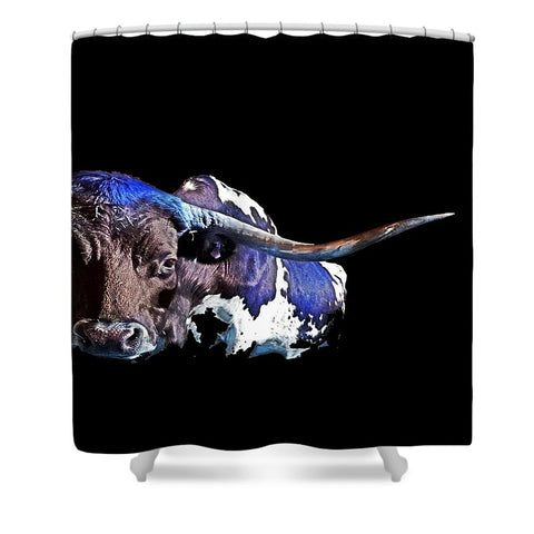 Texas in the Moonlight Shower Curtain