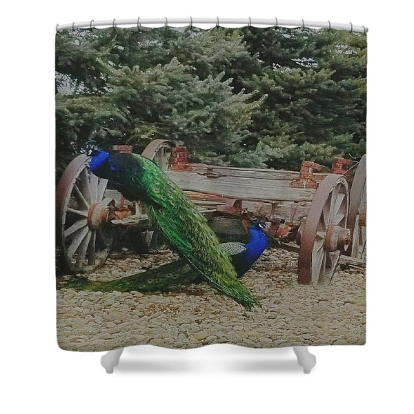 Two Pea or Not Two Pea Shower Curtain