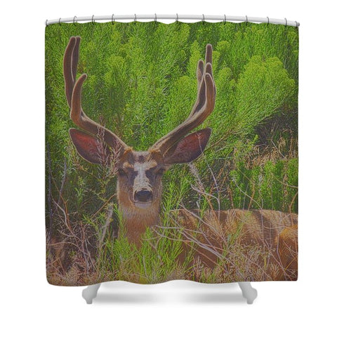 Velvouflage Shower Curtain