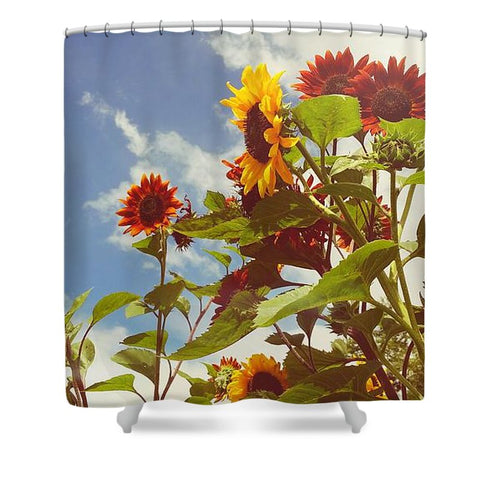 Vintage Sunflowers Shower Curtain