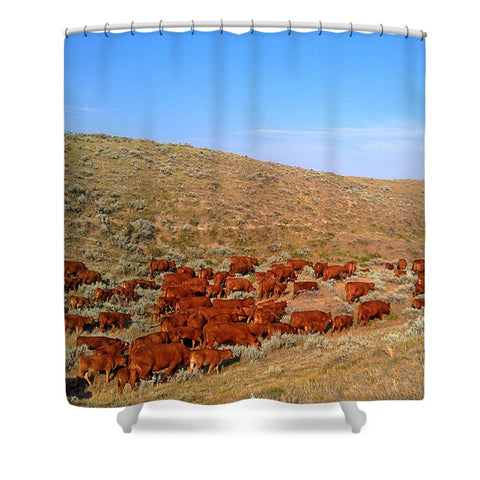 Wyoming Reds Shower Curtain